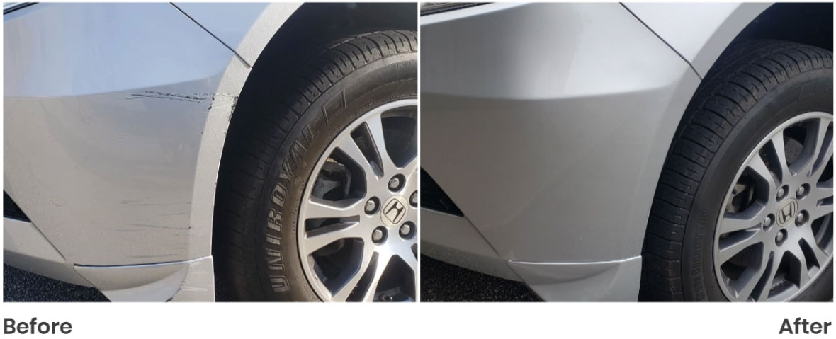 before and after paint repair